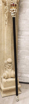 Ebros Gothic Skull with Royal Regalia Crown Decorative Prop Walking Swagger Cane