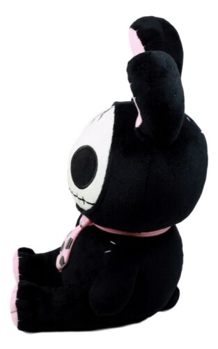 Furry Bones Skeleton Black Tuxedo Bunny With Pink Polka-dot Tie Plush Toy Doll