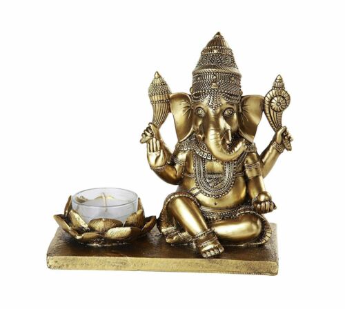 Ebros Hindu God Ganesha Elephant Deity Meditation Theme Candle Burner 6" Long - Ebros Gift