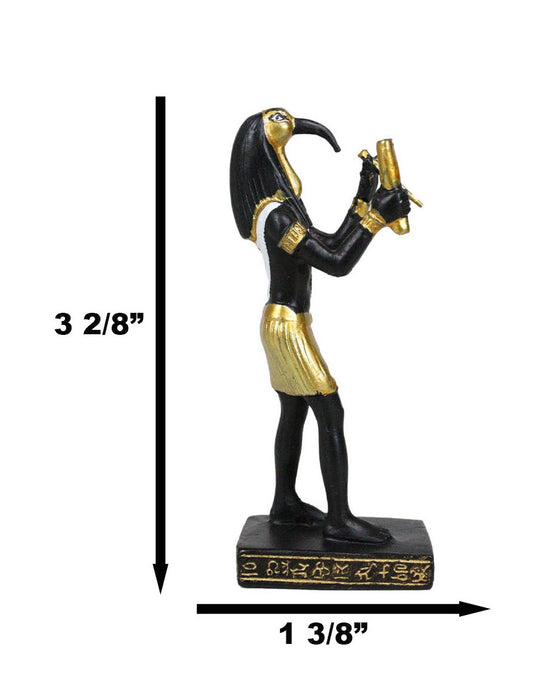 Egyptian God Of Technology Wisdom Thoth Dollhouse Miniature Statue Gods Of Egypt - Ebros Gift