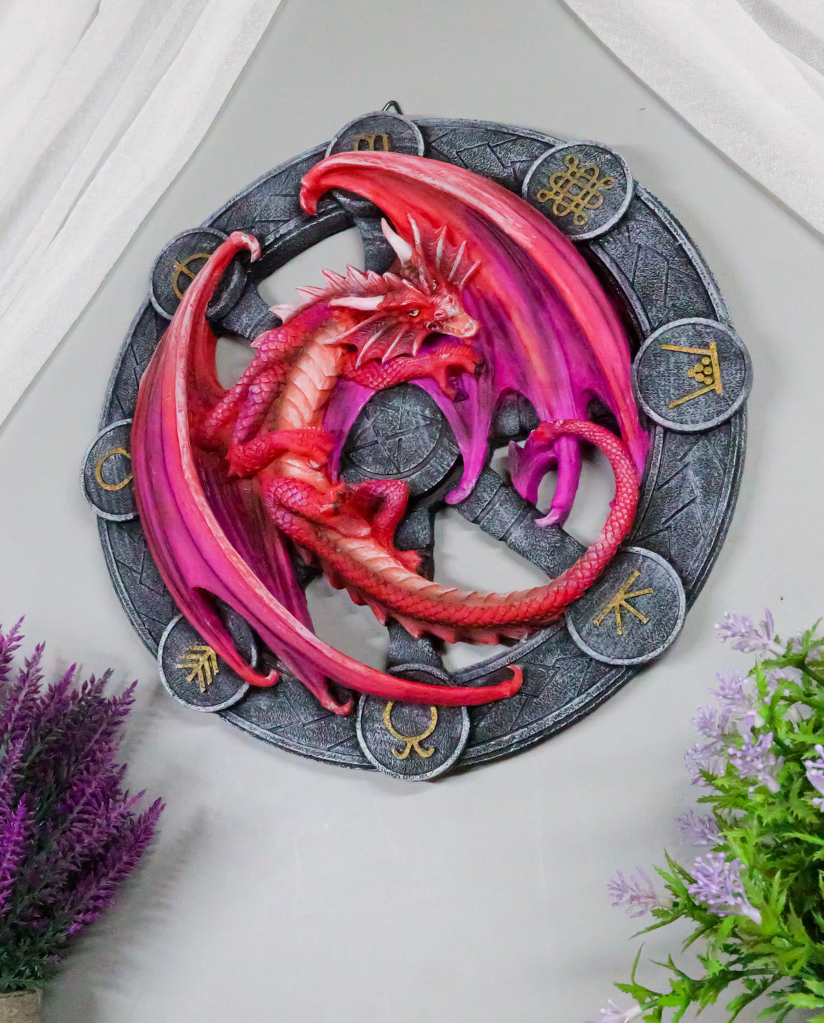 Lammas Drake Harvest Season Wheel of The Year Sabbats Of The Dragon Wall Decor