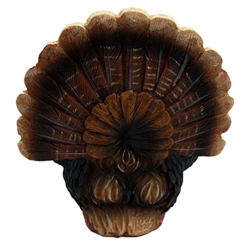 Ebros Gift Autumn Season Thanksgiving Turkey Hen Salt Pepper Shakers Holder Figurine Set 6" H