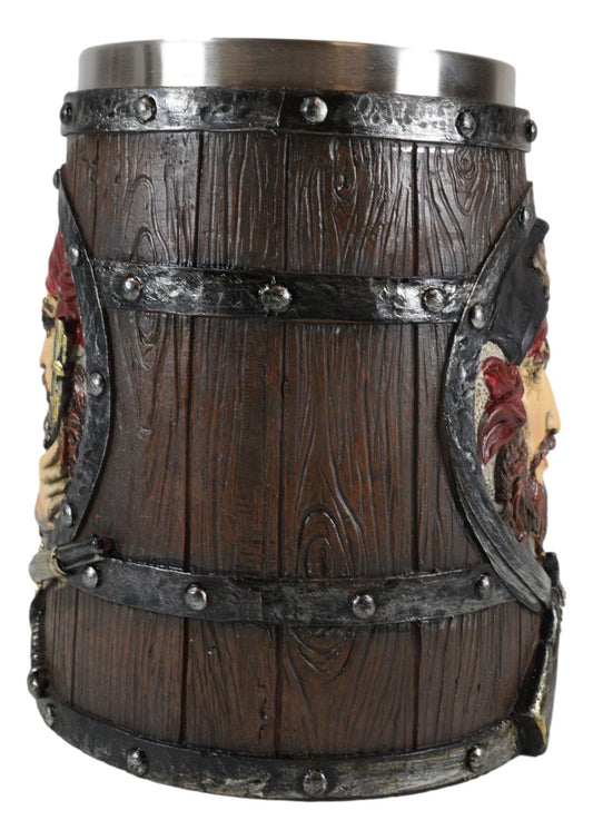 Ebros Caribbean Seas Pirate Captain Sparrow And Hook Large Tankard Coffee Mug