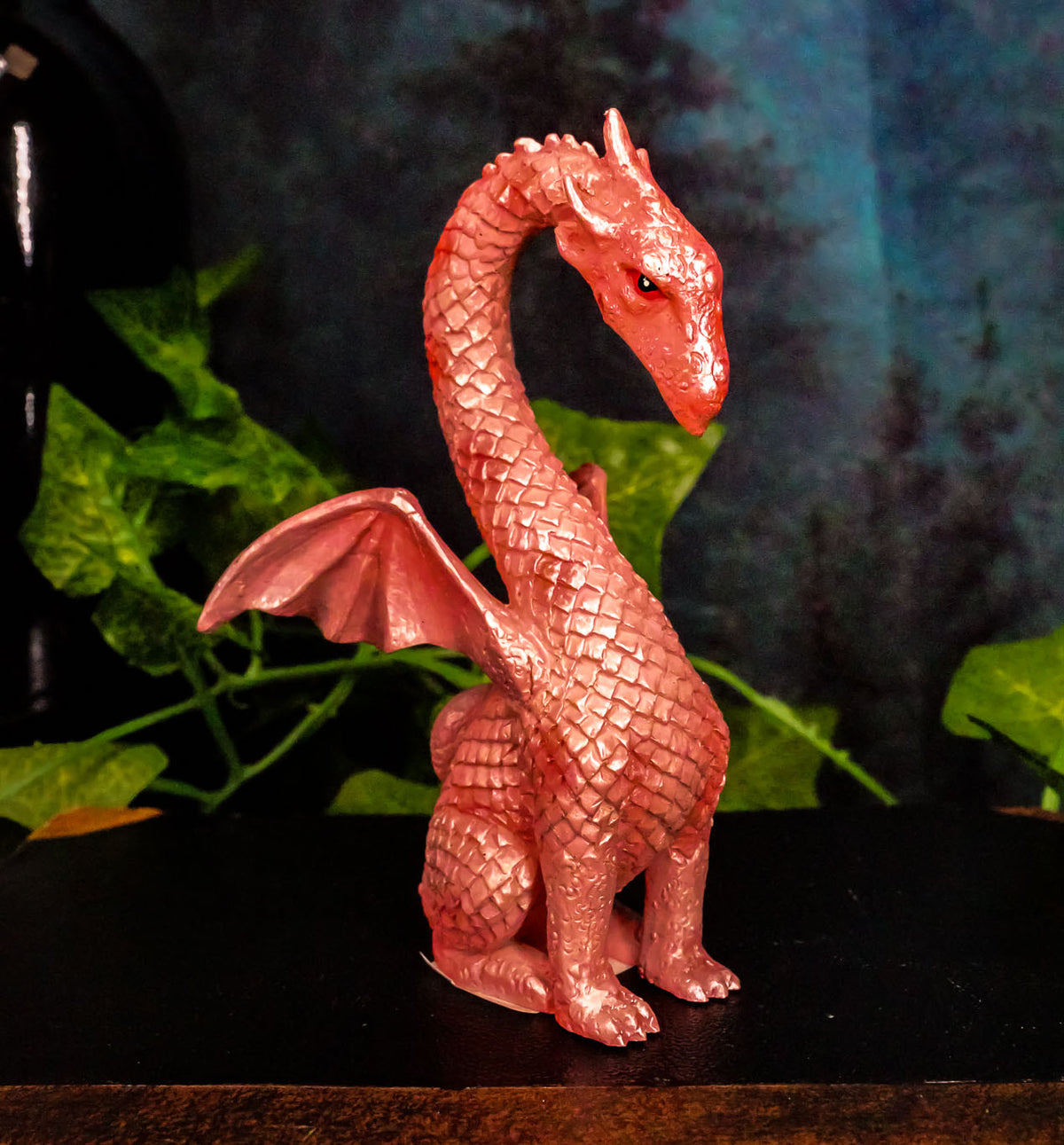 Valentine Cupid Love Pink Dragon Figurine 4.25"H Romantic Female Dragon Statue
