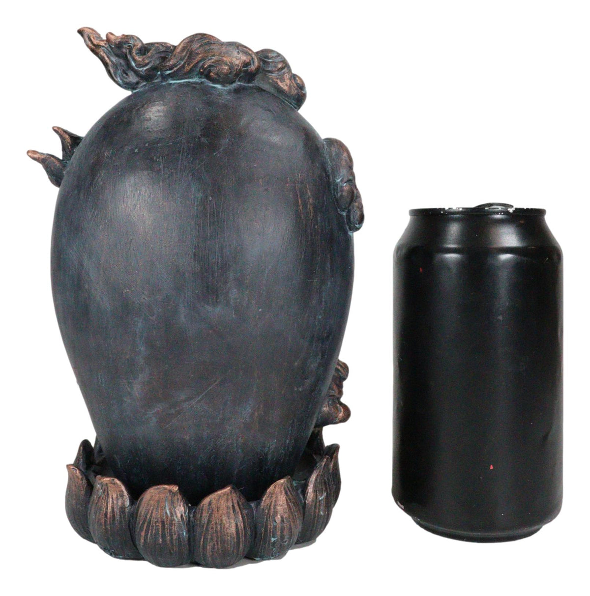 Hindu Buddha Hanuman Monkey God On Lotus Backflow Cone Incense Burner Figurine