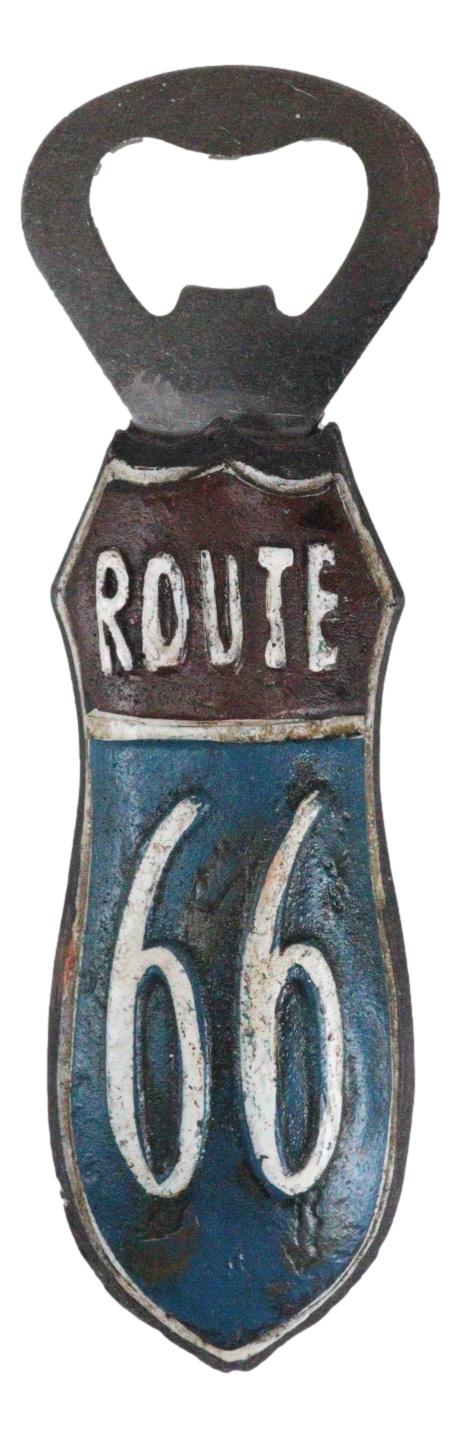 Pack of 3 Vintage Route 66 Highway Sign Nostalgic Hand Bottle Cap Opener Novelty