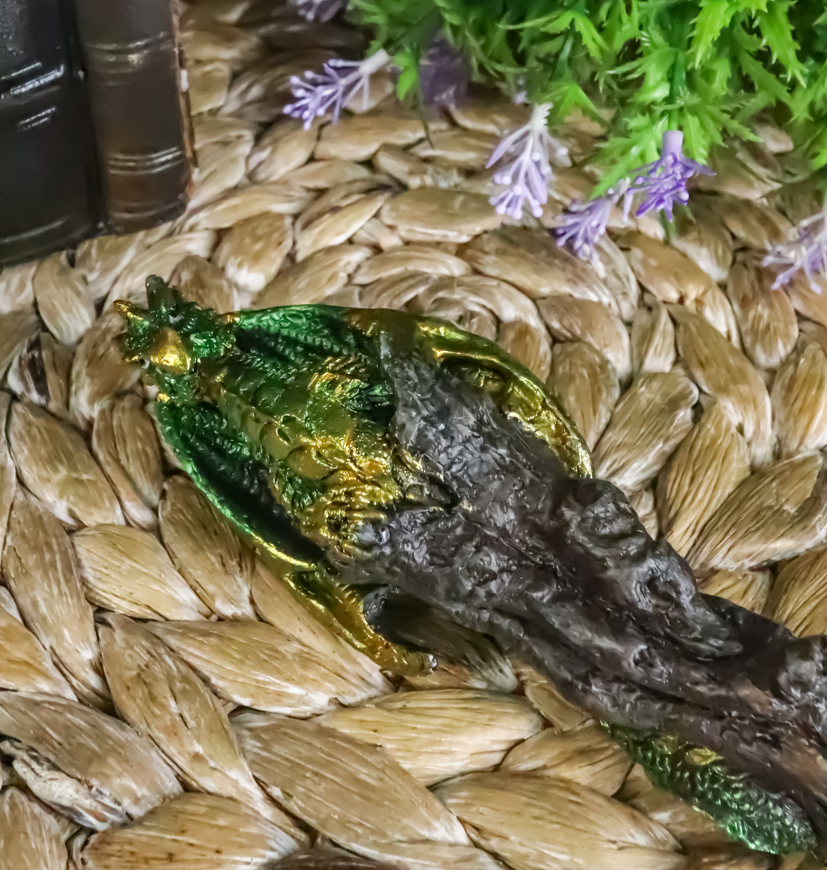 Ebros Aragon Green Dragon Cosplay Wand 9.5" Tall Accessory Fantasy Decor - Ebros Gift