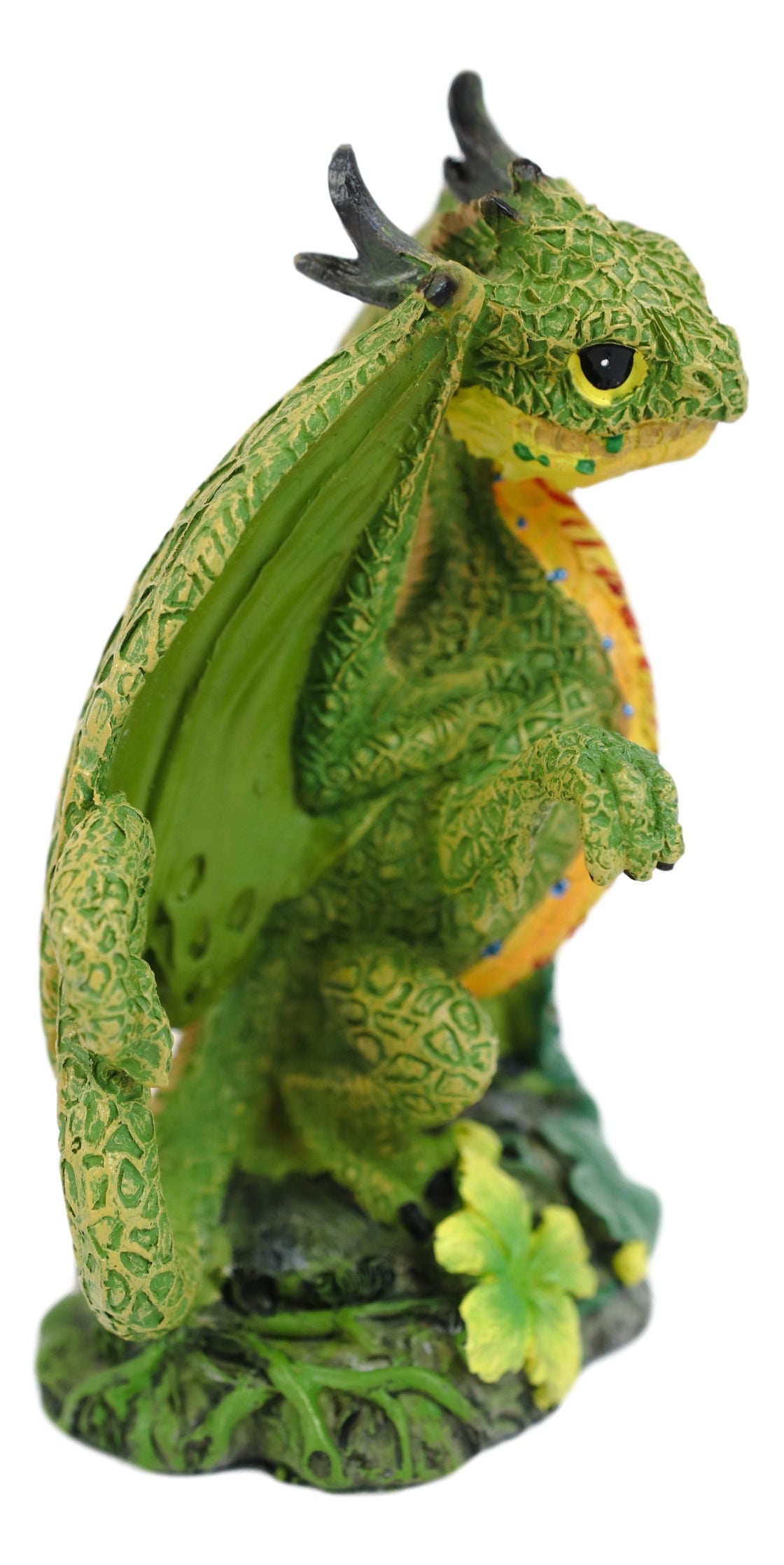 Colorful Fruits Vegetables Green Cantaloupe Dragon Figurine Fairy Garden Decor