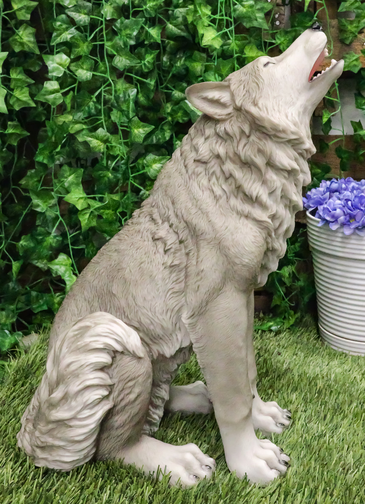 Large Howling Wolf Statue 18"H Mysterious Cries Of The Night Wolf Totem Spirit - Ebros Gift
