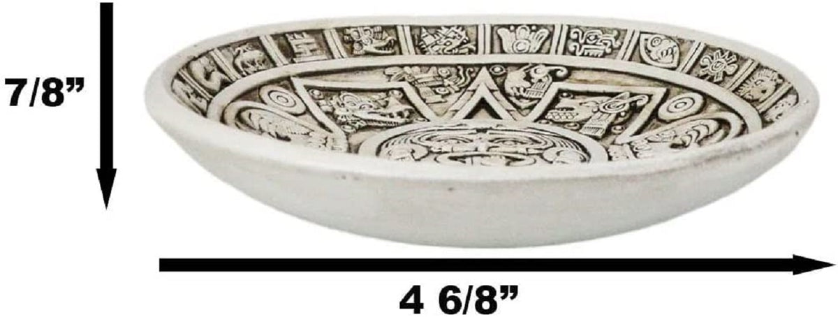 Mexica Aztec Maya Solar Xiuhpohualli And Tonalpohualli Calendar Incense Burner