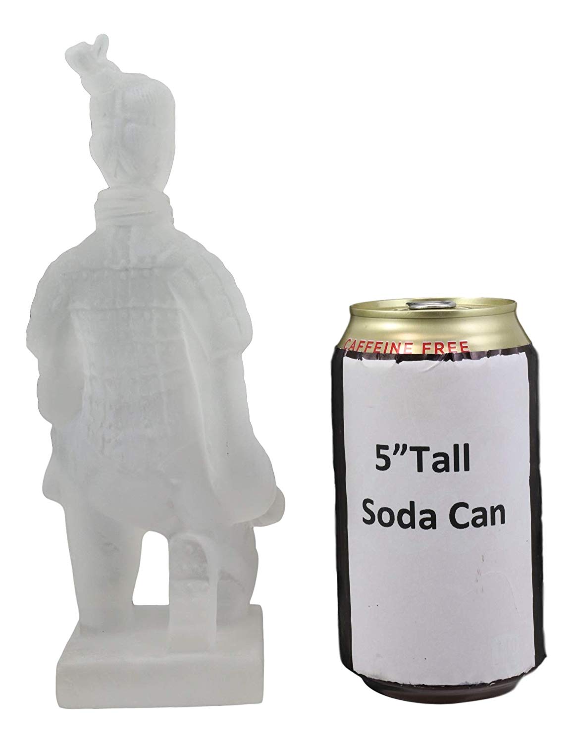 Ebros Ancient Chinese Qin Dynasty Emperor Kneeling Terracotta Army Foot Soldier Warrior Statue 8.25" Tall Acrylic Resin Antique Reproduction Historical Decor Figurine