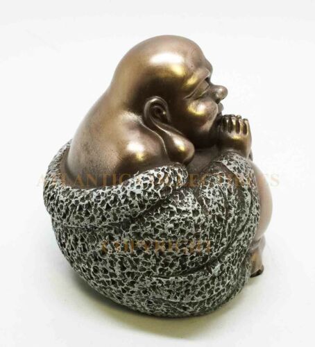 Ebros Happy Buddha Blissful Meditation Figurine Amulet Buddhism Eastern Enlightenment - Ebros Gift