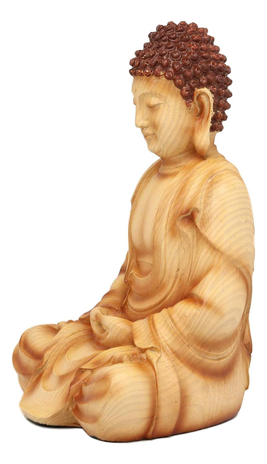 Ebros Eastern Meditating Buddha Gautama Amitabha in Dhyana Mudra Pose Statue - Ebros Gift