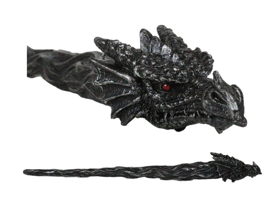Gothic Witchcraft Merlin The Wizard Sorcerer Twisted Dragon Cosplay Wand 14" L