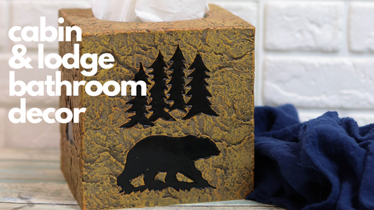 Cabin & Lodge Home Style Bathroom Decor