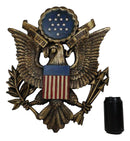 United States Air Force Emblem American Flags And Bald Eagle Wall Decor Plaque