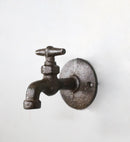 Pack of 4 Cast Iron Rustic Farmhouse Sink Water Faucet Spigot Wall Coat Hooks