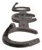 Rustic Western Lone Star With 3 Horseshoes Lucky Charm Double Wall Coat Hook
