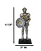 EbrosMedieval English Knight Dollhouse Miniature Figurine Lion Heraldry Suit Of Armor