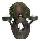 Forest God Greenman Tree Ent Backflow Incense Burner And Candleholders Figurine