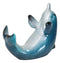 Nautical Ocean Marine Flipping Blue Dolphin Fish Wine Bottle Holder Beach Accent
