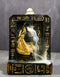 Egyptian Goddess Of Protection Bastet Hieroglyphs Backflow Incense Burner Decor