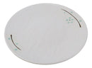 Set Of 6 Modern Yukino Hana Snowflakes Melamine Round Entree Dinner Plates 9"D