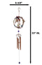 Whimsical Hummingbirds by Enchanted Globe Floral Garden Copper Wind Chime