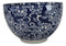 Blue Botanica Floral Blossoms 20Oz Donburi Ramen Soup Bowl With Chopsticks Set