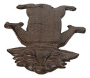 Pack Of 3 Whimsical Cat Cast Iron Stepping Stone Rustic Bronze Garden Accent