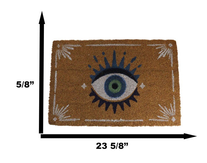 Wicca Talisman All Seeing Eye Of Providence Coir Coconut Fiber Floor Mat Doormat
