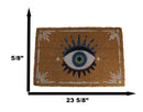 Wicca Talisman All Seeing Eye Of Providence Coir Coconut Fiber Floor Mat Doormat