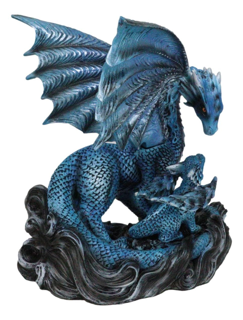 Eternal Guidance Mother Air Elemental Dragon with Baby Hatchling Figurine