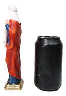 Patron Saint Veronica Holding Sudarium Veil with Jesus Face Figurine 8.25"H