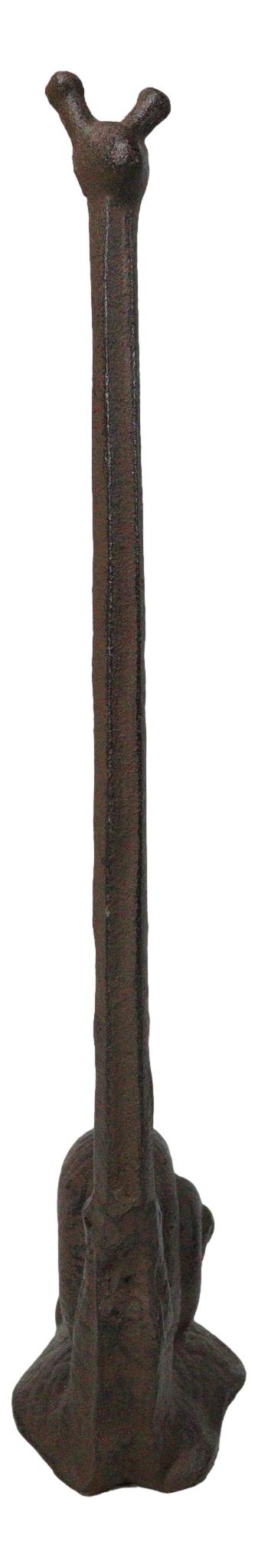 Cast Iron Marine Slug Snail With Long Neck Toilet Paper Holder Stand Sculpture