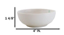 Set Of 6 Modern Yukino Hana Snowflakes Melamine Soup Rice Shallow Bowls 5oz
