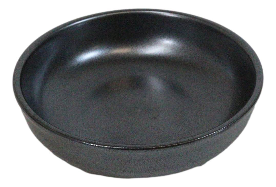 Pack Of 5 Black Tetsu Kesho Ceramic Collection Shallow Bowl Or Deep Plates 10oz