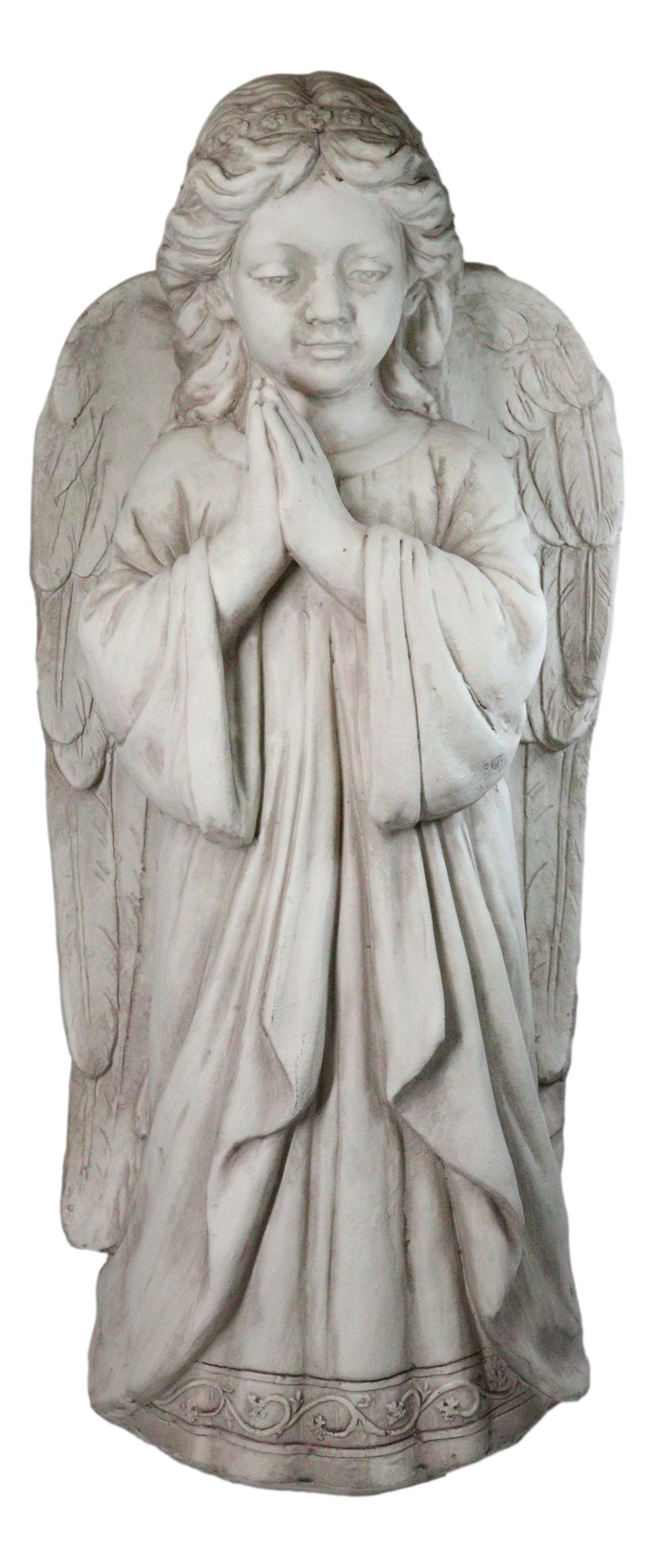 Faith Inspirational Large Young Girl Angel of Prayer Garden Statue 32" Tall