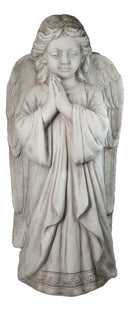 Faith Inspirational Large Young Girl Angel of Prayer Garden Statue 32" Tall