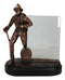 Heroic Fire Fighter Fireman With Axe And Hose 6"X4" Glass Picture Frame Figurine
