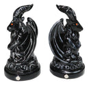 Metaphysical Realm Spirit Sabbatic Goat Baphomet Ceramic Salt Pepper Shakers Set