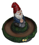 Gnaughty Pot High Smoking Gnome Zen Meditation Cone And Stick Incense Burner