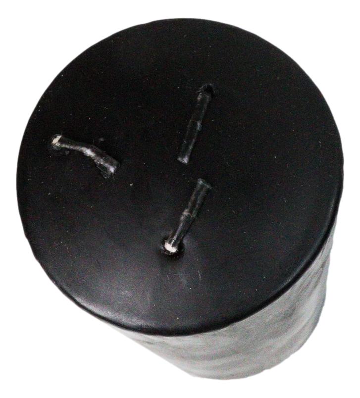 Set Of 2 Apothecary Wicca Witchcraft Vampire Tears Black Scented Pillar Candles