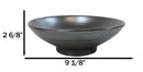 Pack Of 4 Ceramic Black Tetsu Kesho Collection Large Ramen Soup Dinner Bowl 36oz