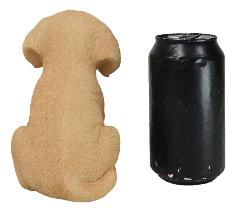 Realistic Sitting Adorable Labrador Puppy Figurine 5.75"H Pet Pal Collectible