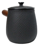 Kyusu Style Side Handle Hobnails Cast Iron Teapot 18oz With Enameled Interior