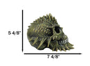 Macabre Eerie Spiked Venomspire Snecko Swamp Skull Decorative Figurine 7.5" L