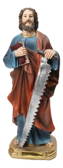 Christian Apostle Of Jesus Martyr Saint Simon The Zealot With Saw Figurine 8"H