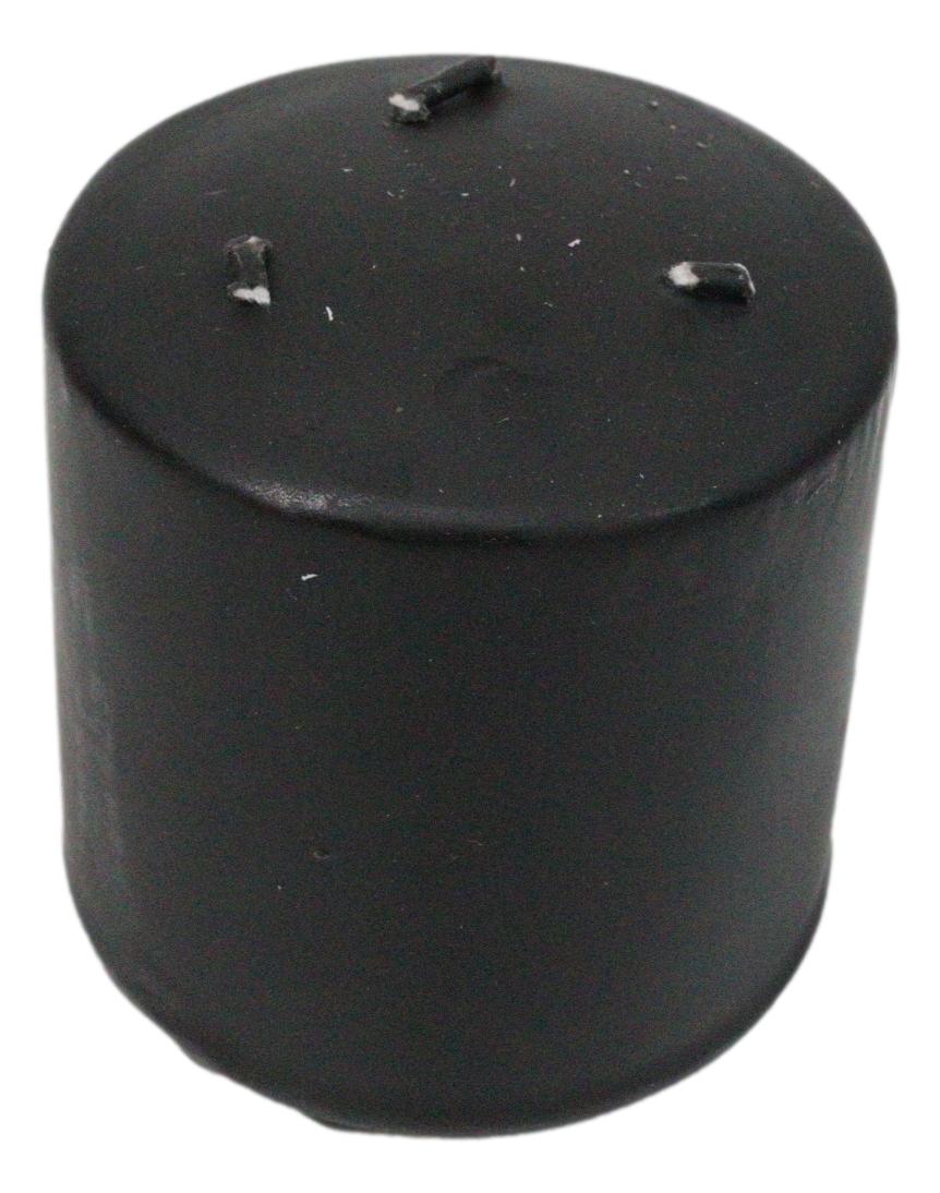 Set Of 2 Gothic Draculina Pink Vampire Tears Black Unscented Pillar Candles