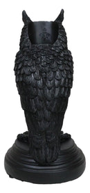 Mystical Wicca Gothic Owl Of Astrontiel Candlestick Candle Holder Figurine